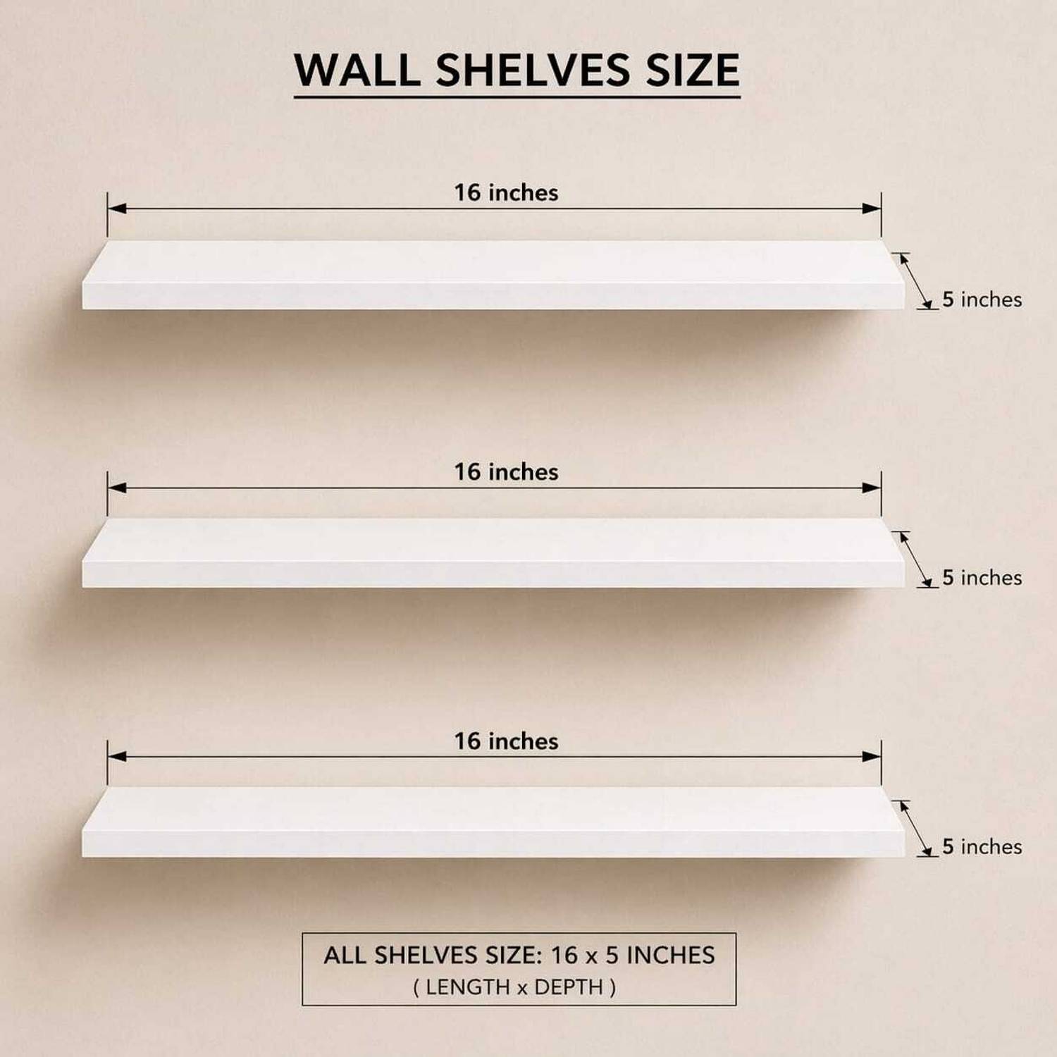 Hawari MDF Wooden Wall Shelf - Image 3