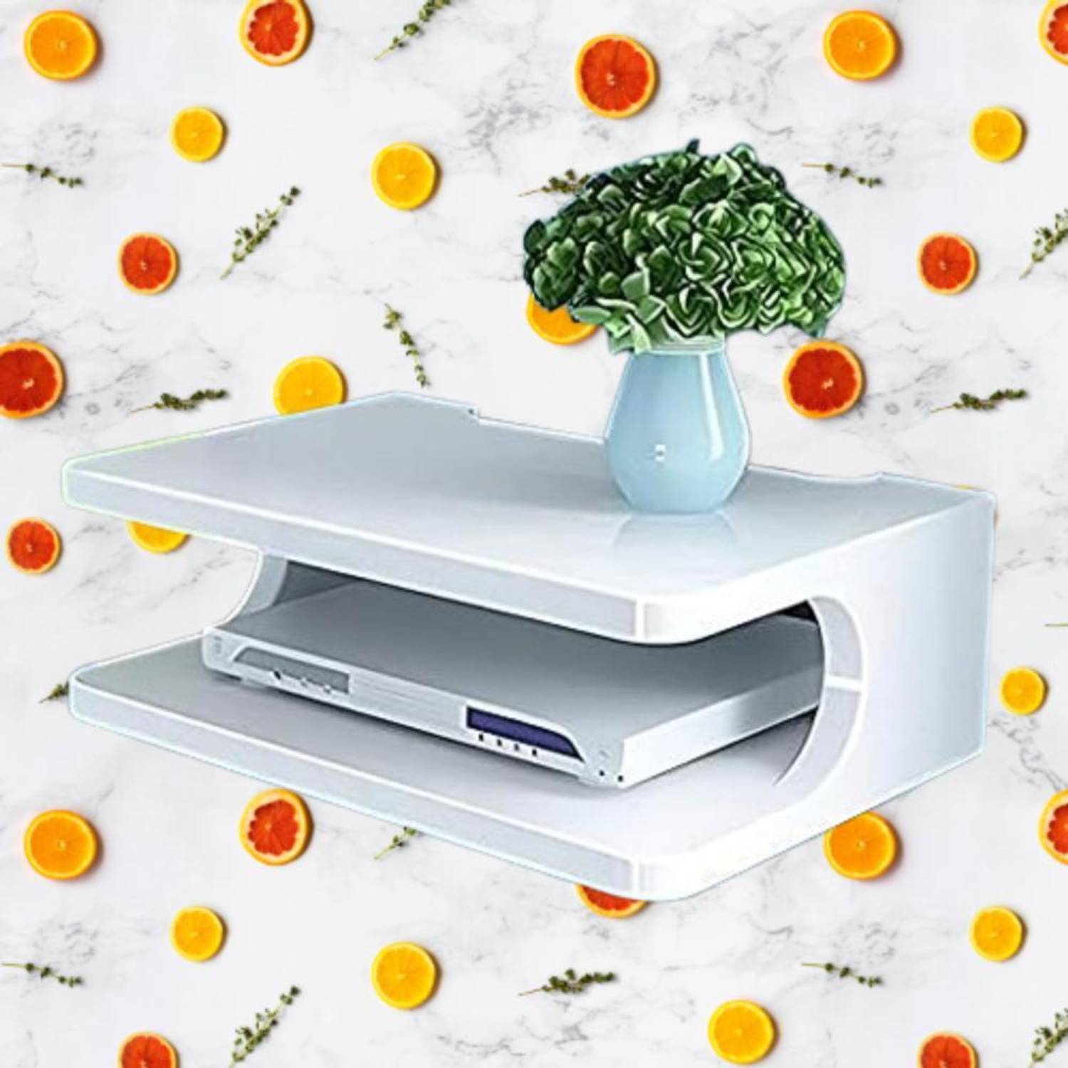 AmazingShopee wifi router set top box stand MDF (Medium Density Fiber) Wall Shelf