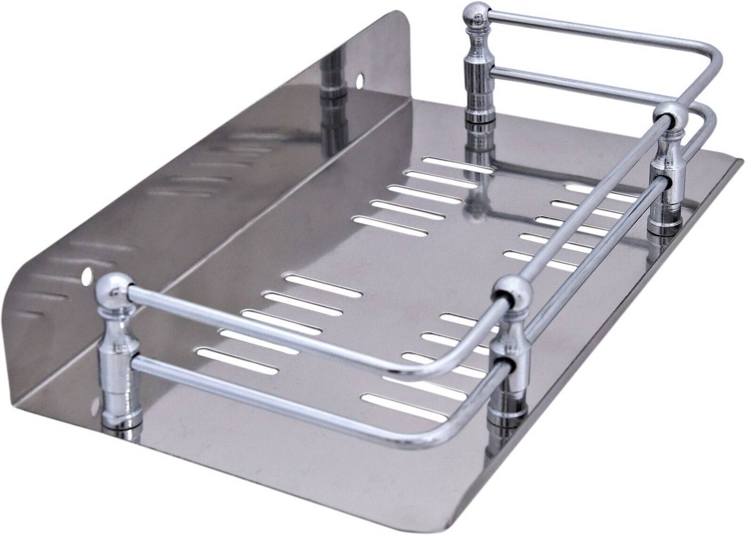 bahulya Multi Purpose kitchen and Bathroom Rack (9 inch) Stainless Steel Wall Shelf