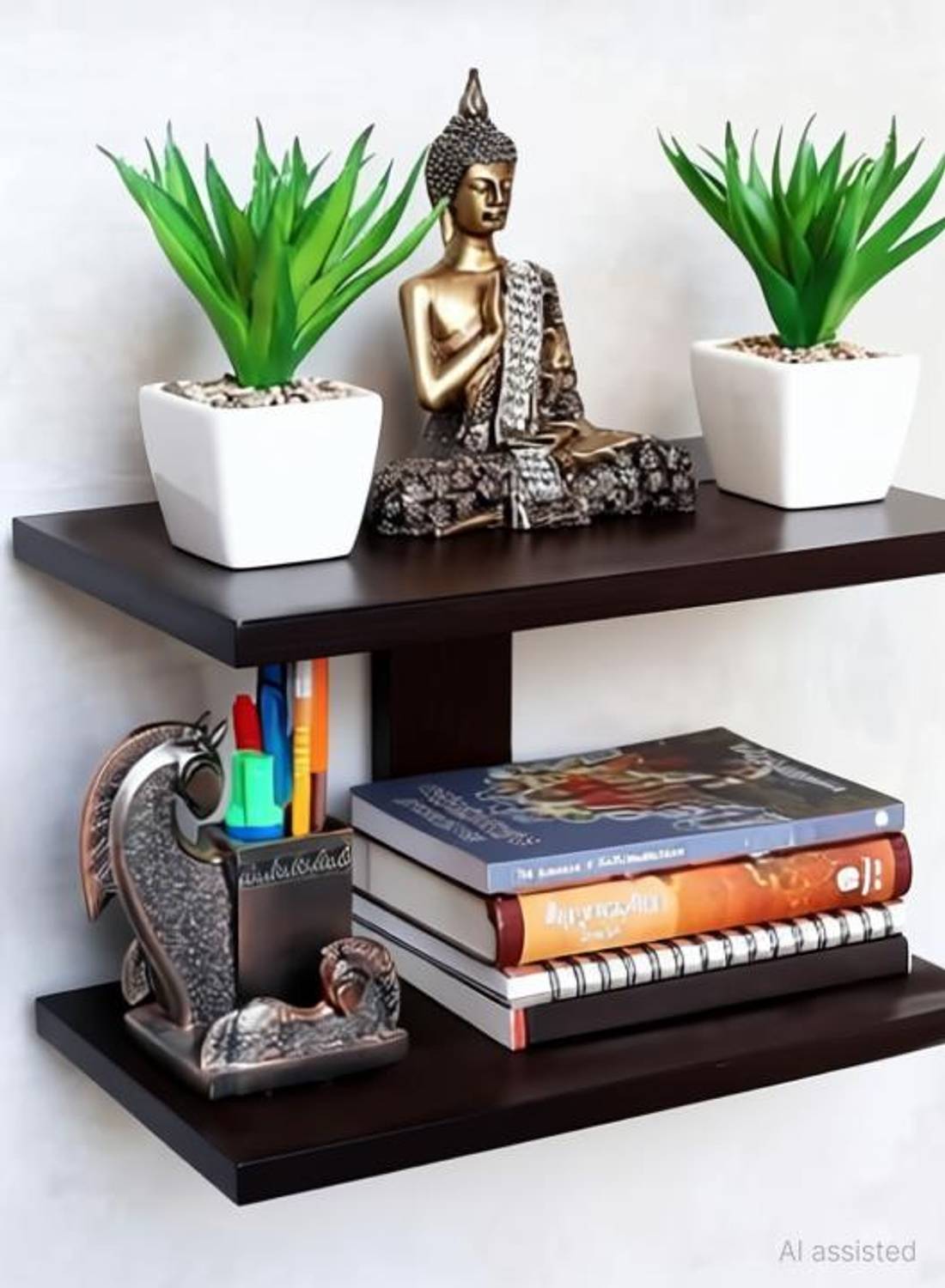 RASTWOOD I RACK SET Wooden Wall Shelf