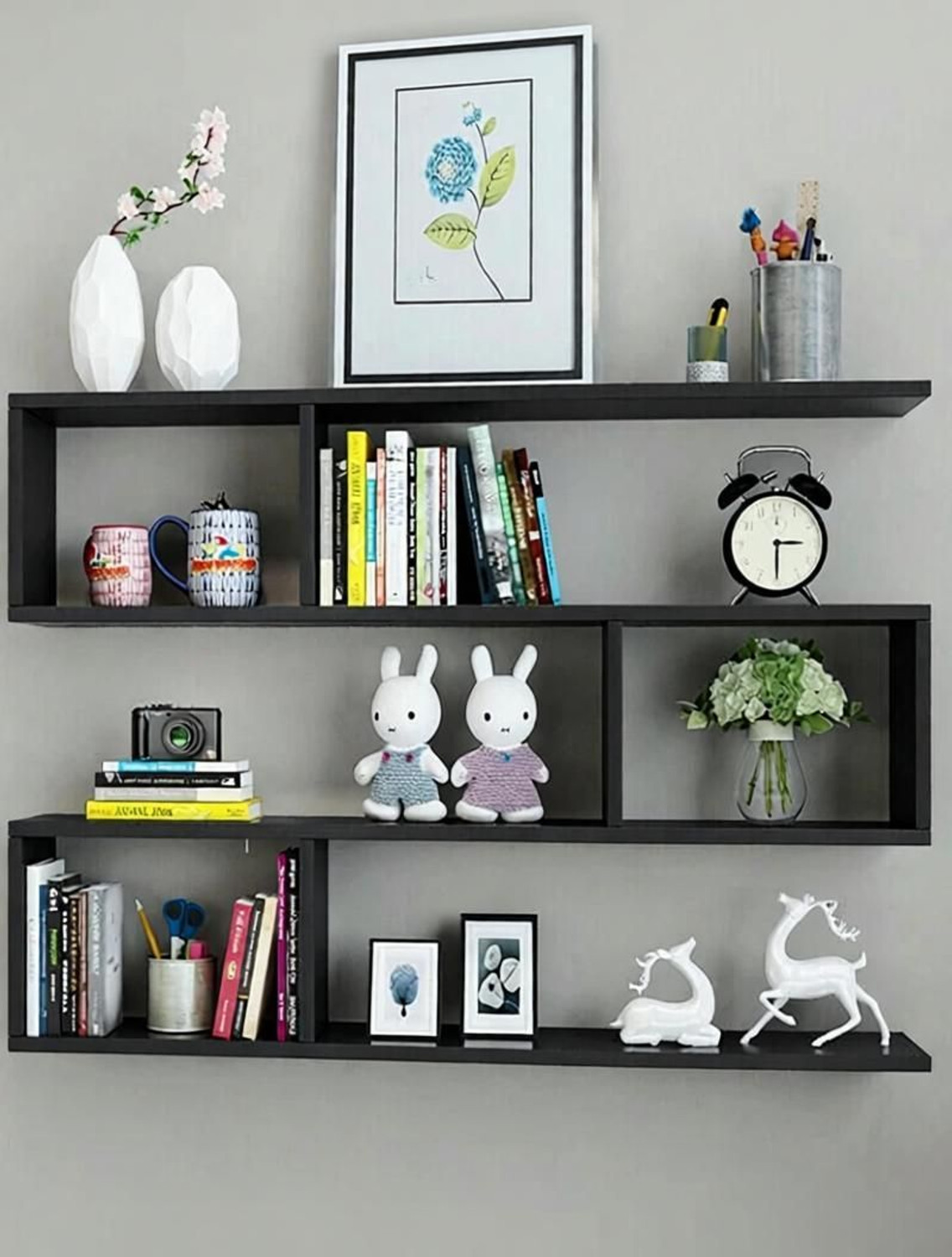 Image of TheGoodLuck Wall Mount Floating Storage MDF (Medium Density Fiber) Wall Shelf