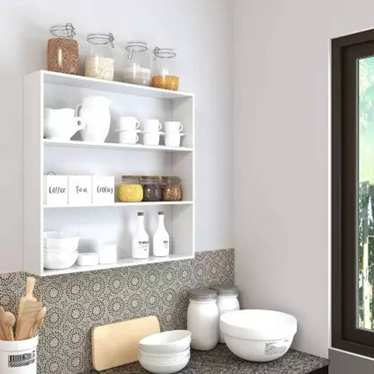 ShaizRArt wooden cave Wooden Kitchen Shelf Racks Wall Shelf Rack