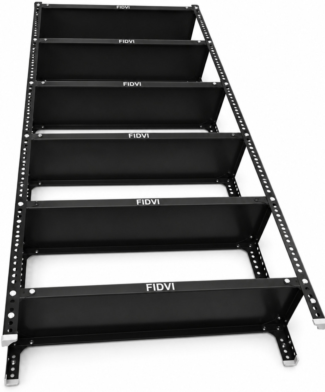 Image of FIDVI Iron Rack Metal Shelves Storage Shop Rack Luggage Powder Coated 12 inchWx35 inchLx72 inchH Iron Wall Shelf