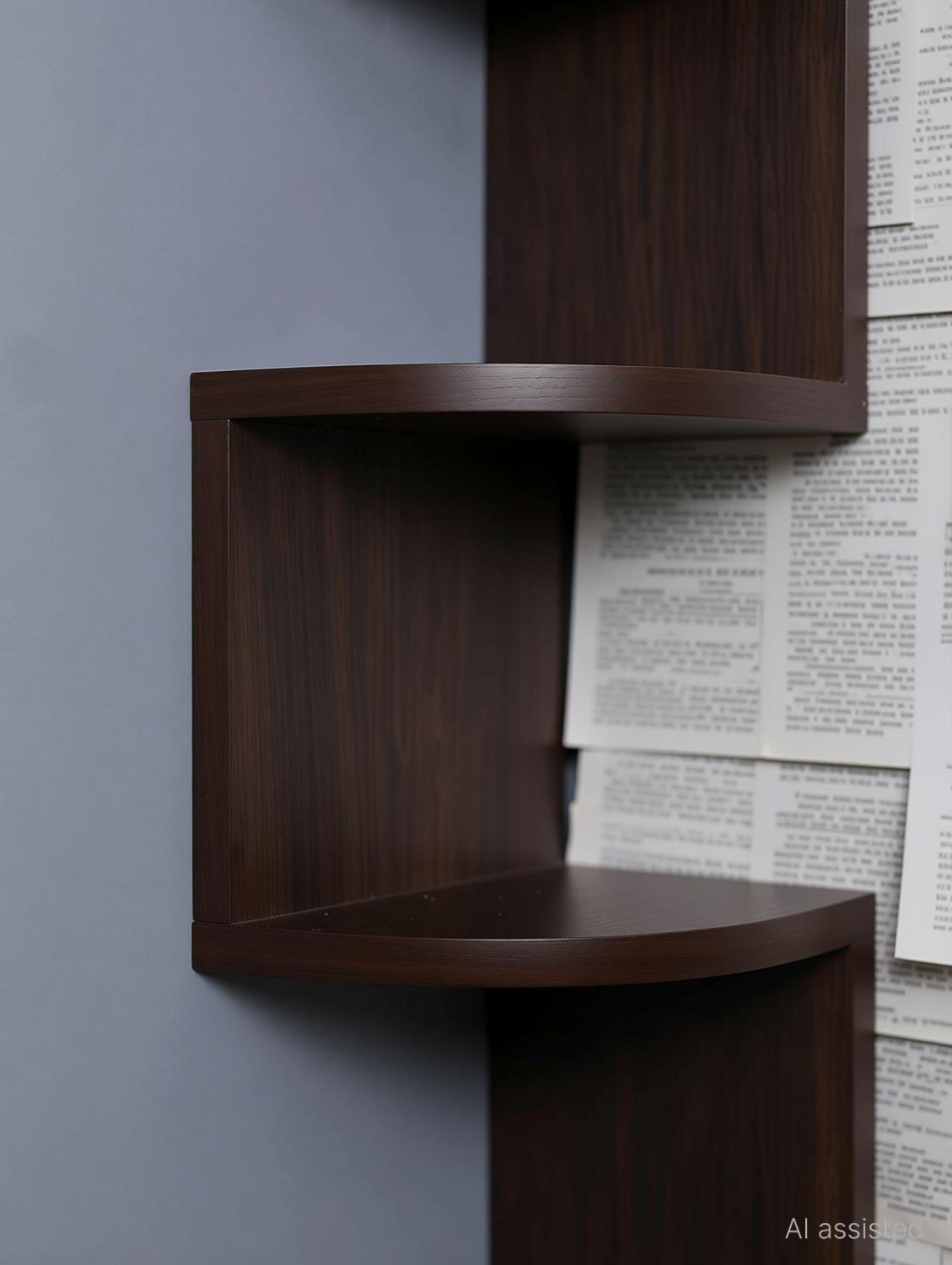 Image of EFA HANDICRAFTS Wooden Wall Shelf