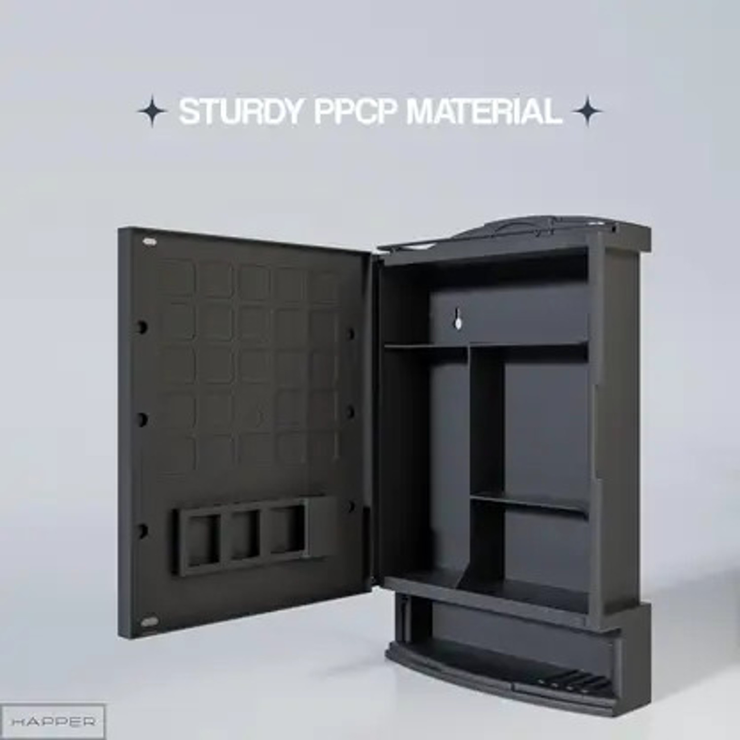 Image of iSTAR Plastic Premium Multipurpose Wall Mounted Storage Cabinet with Mirror,Prime Look Plastic Wall Shelf