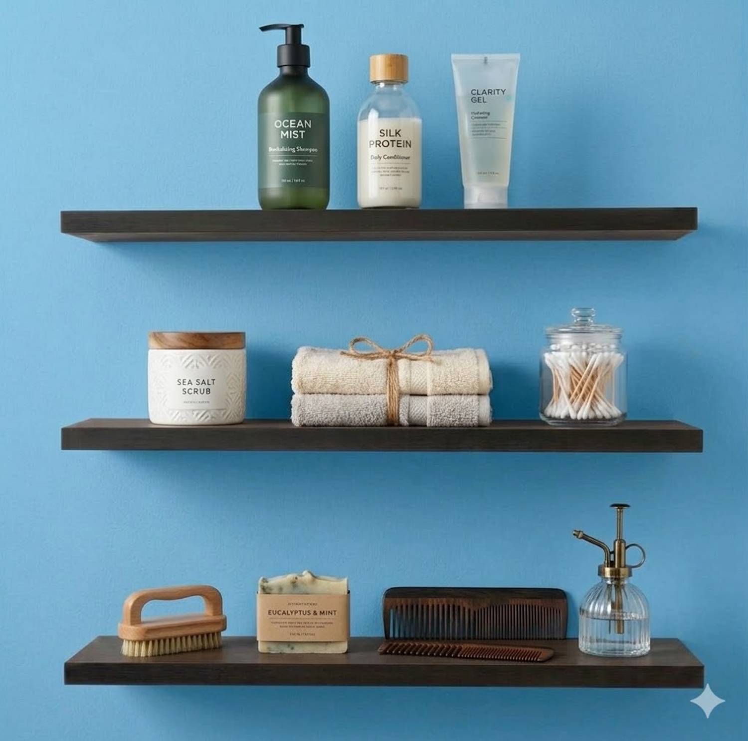 ADVISHI MDF Wall Shelves for Bathroom MDF (Medium Density Fiber) Wall Shelf