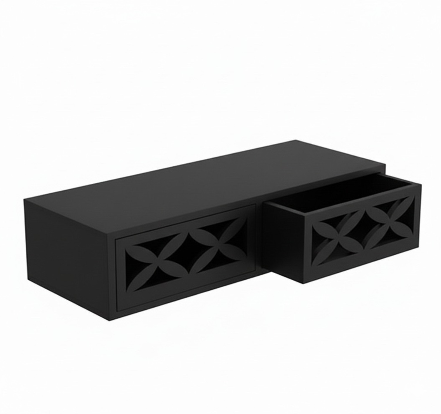 Image of SIWOZ Wall Mount Drawer Wall Shelves for Interior Design in Living Rooms Drawer Shelf MDF (Medium Density Fiber) Wall Shelf