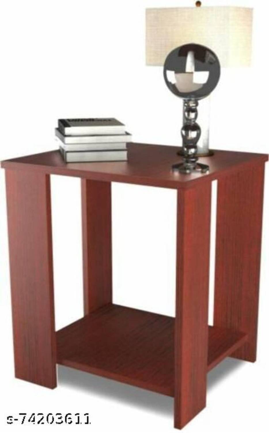 Crownista Engineered Wood Bedside Table (Finish Color - Brown (Do