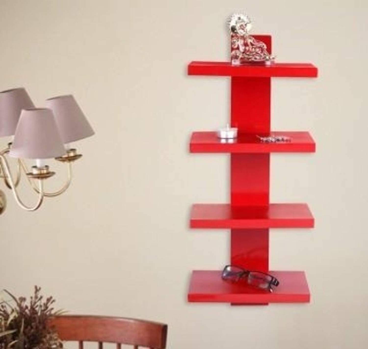 NationalArts wooden wall shelf wall decor hanging floating Mounte