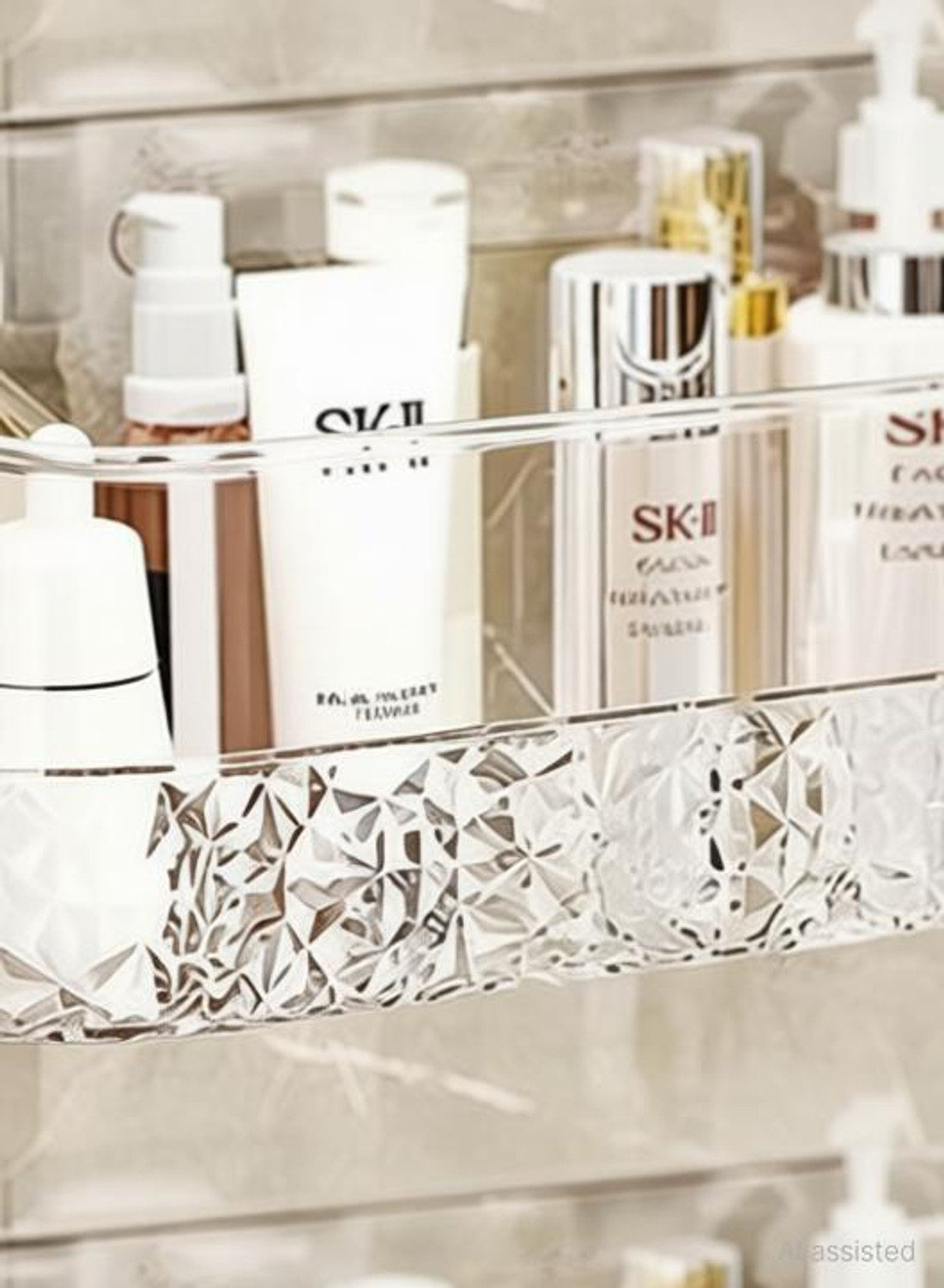 Image of Royal-Pro Bathroom Rack Shelf Self Adhesive Organiser Stand For wall Plastic Wall Shelf