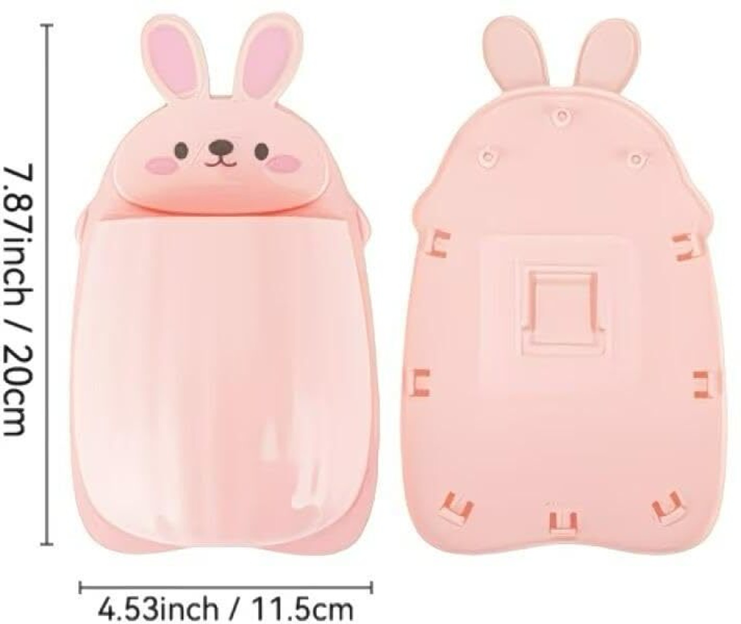 Image of Bowoze (Pack of 2)Cute Rabbit Toothbrush Holder /Brush Stand /Pen Holder /Kitchen /Bedroom Plastic Toothbrush Holder