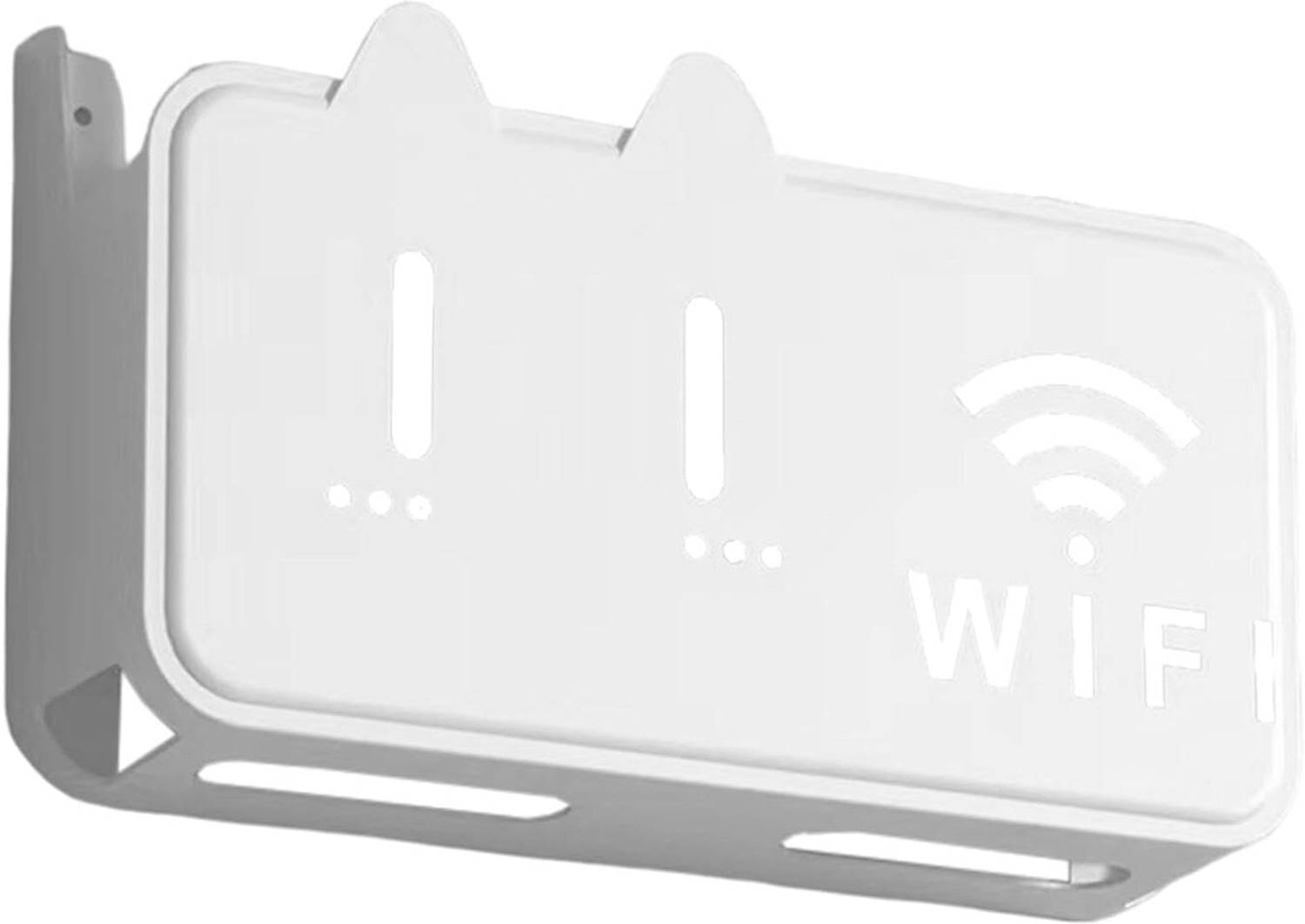 Antaarambh ANTAARAMBH Universal WiFi Router Wall Mount Stand | for Set Top Box & Modem Plastic Wall Shelf