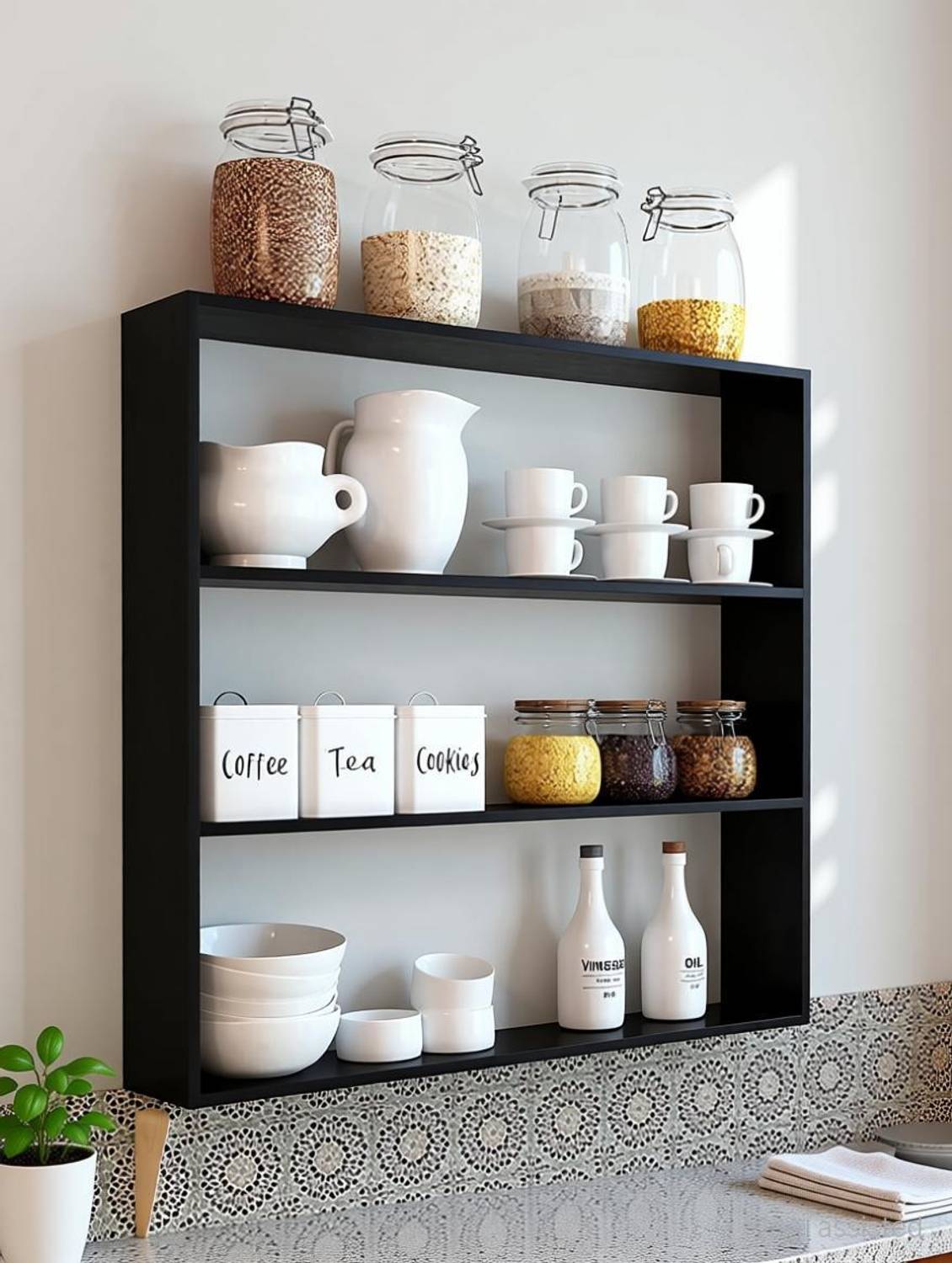 Xtenshion Crafts Wooden Wall Mounted Racks, Organizer, for Kitche