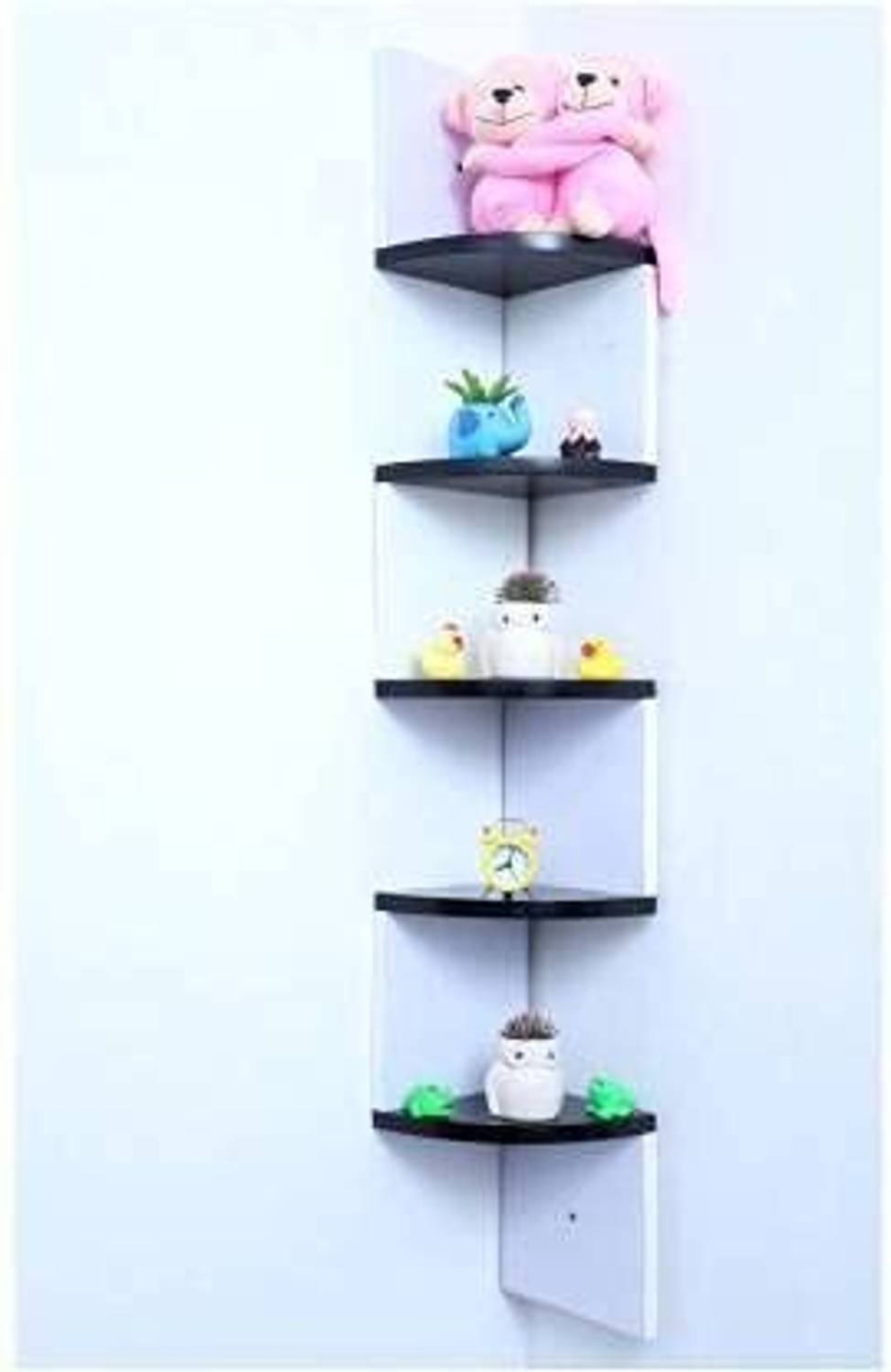 CraftOnline Wooden Zigzag Corner Wall Shelf 100% Good Quality for