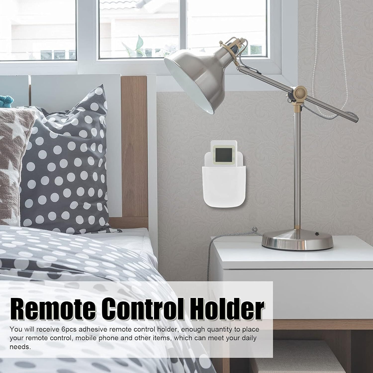 Image of RUJVEIMPEX 3 Compartments Plastic REMOTE HOLDER FOR WALL
