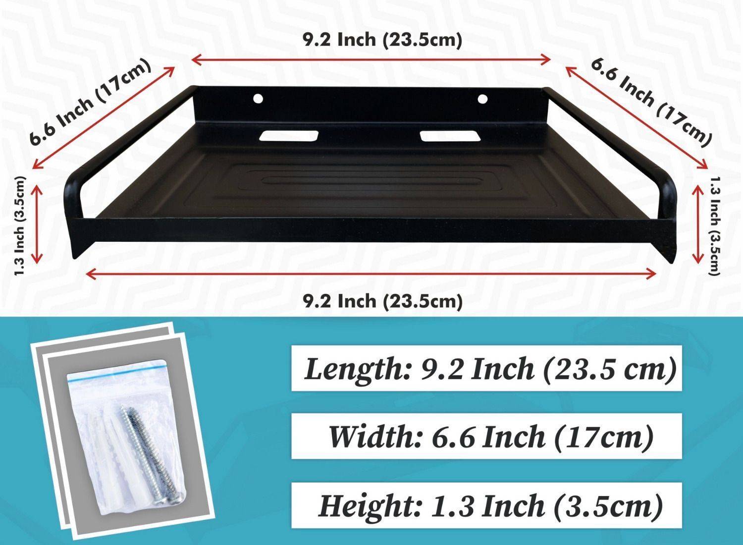 NextZen Wall Mounted Set Top Box Stand | Engineered Wood Floating