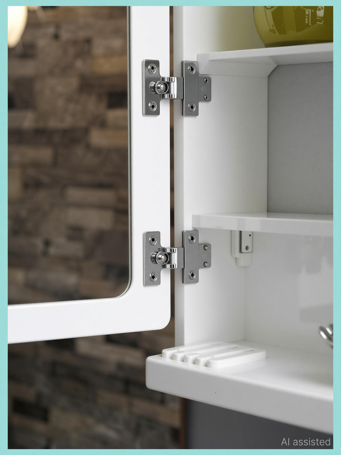 Image of CIPLA PLAST New Look Multipurpose Cabinet | Storage Organiser | Wall Mounted | Polypropylene Wall Shelf