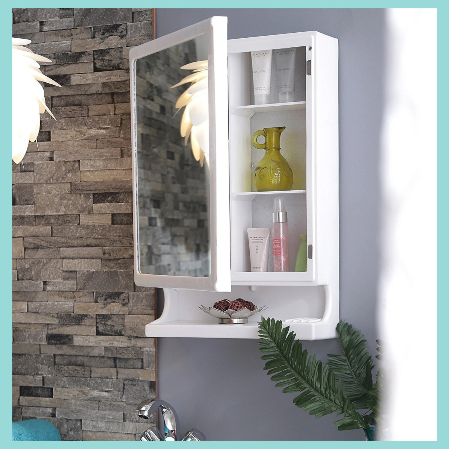Image of CIPLA PLAST New Look Multipurpose Cabinet | Storage Organiser | Wall Mounted | Polypropylene Wall Shelf