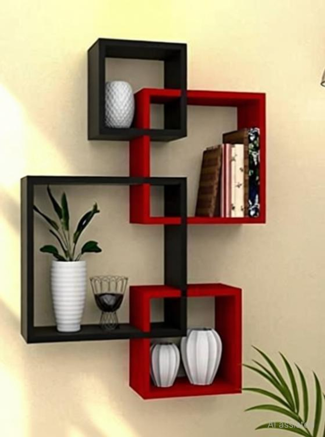 Image of Himanshu Craft Living Room, Bedroom Wall Shelves, MDF Floating Wall ,Mount Shelf , Rack , Wooden Wall Shelf
