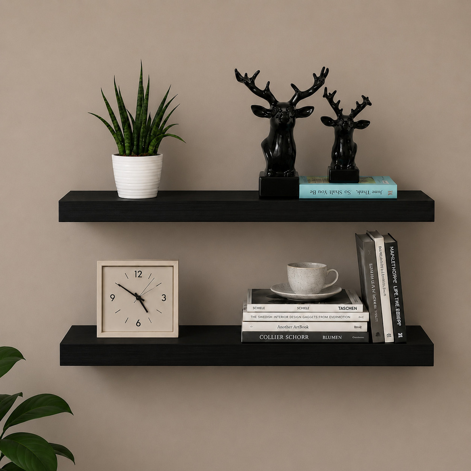 Image of CHARMWUD rack shelf wall mount MDF (Medium Density Fiber) Wall Shelf