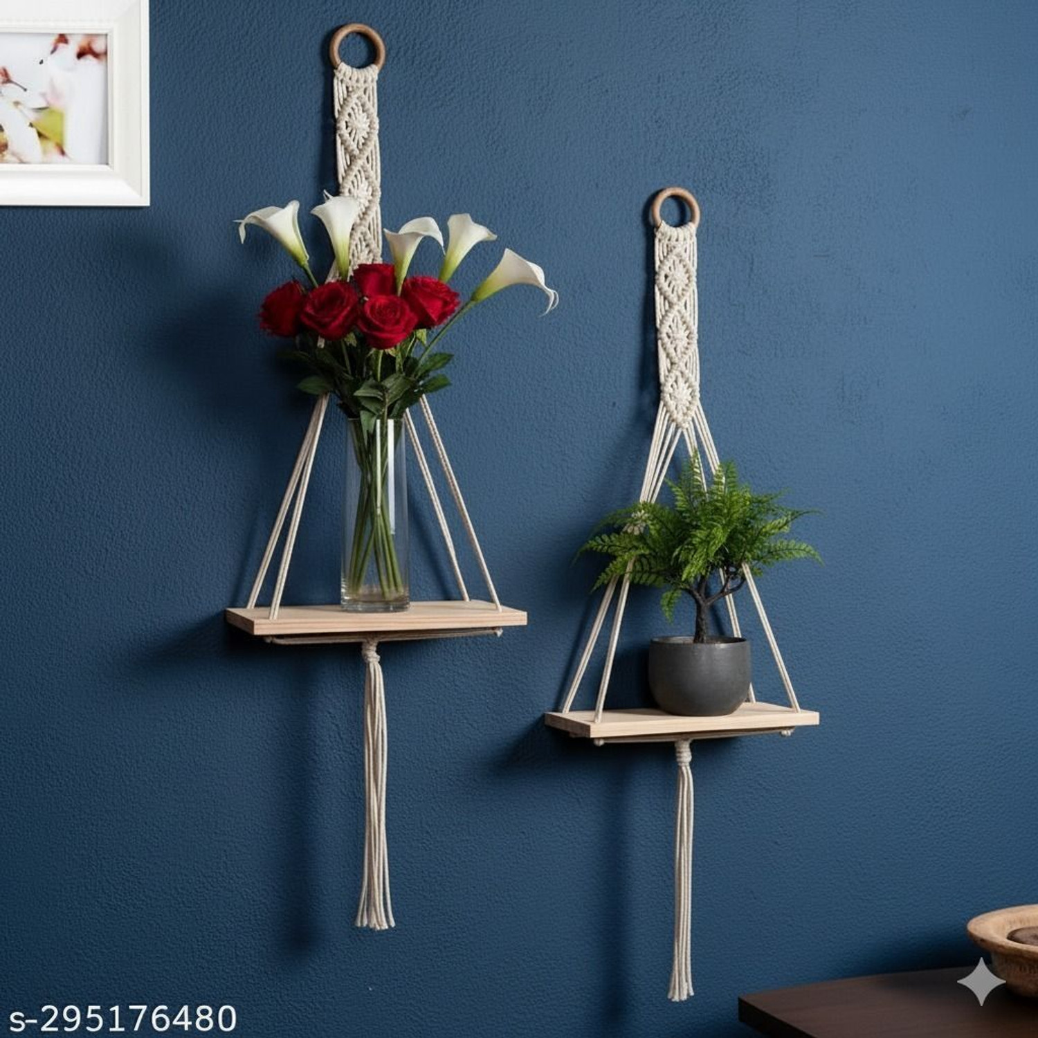 Image of JANAKI SHOP Wooden Wall Shelf