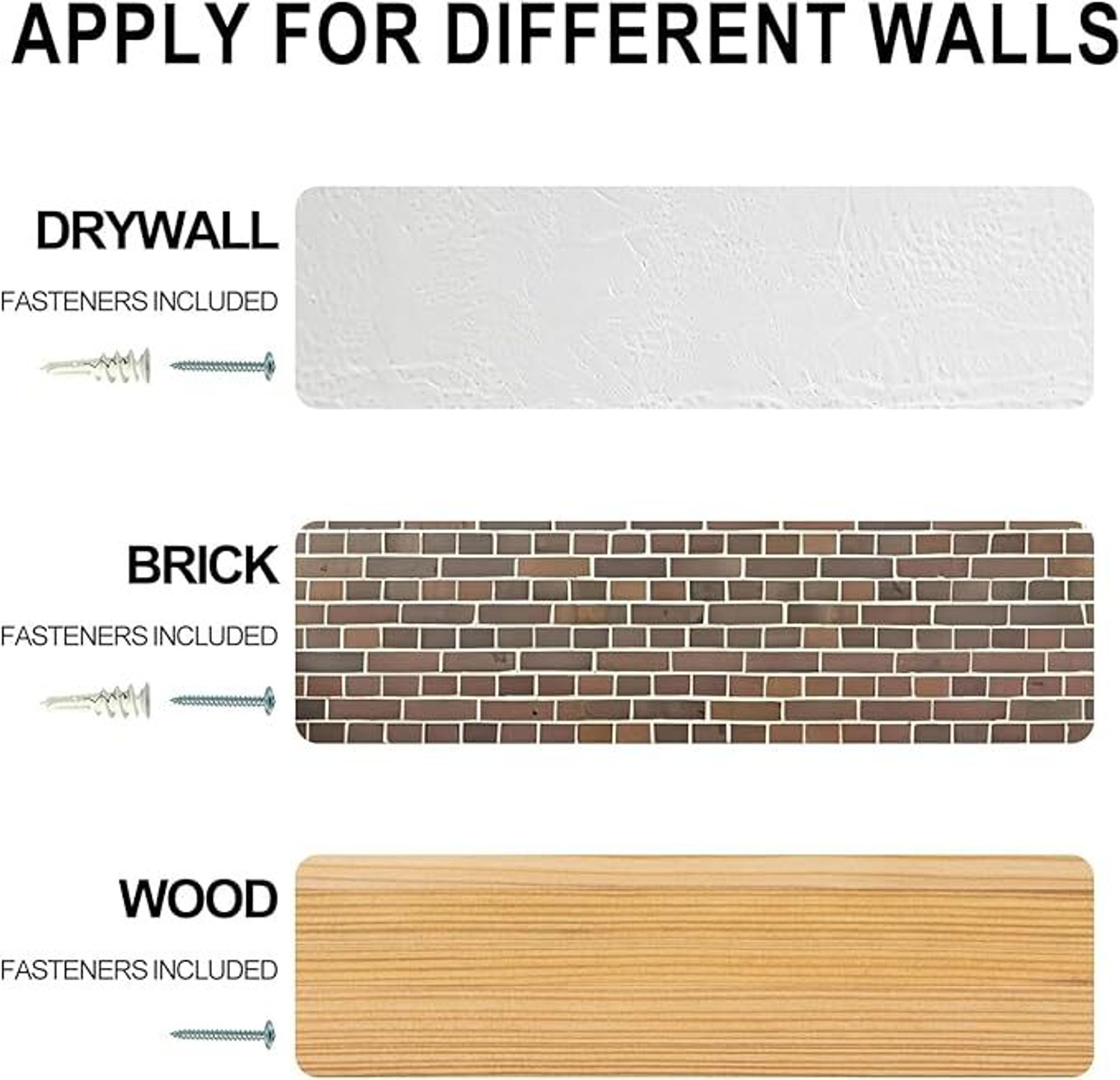 Image of Hawari enterprises Set Of 3 Wooden MDF Wall Shelves L Shaped Corner For Home Decor Wooden Wall Shelf