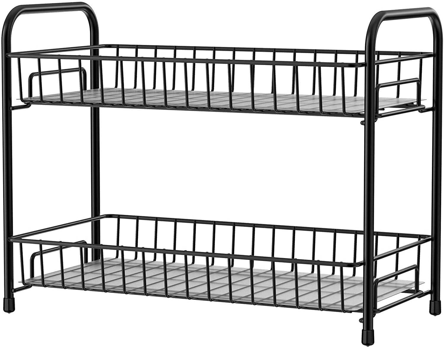M Y Containers Kitchen Rack Iron Foldable 2-Tier Iron Kitchen Spice Rack for Condiments — Spice Boxes & Masala Dabbas