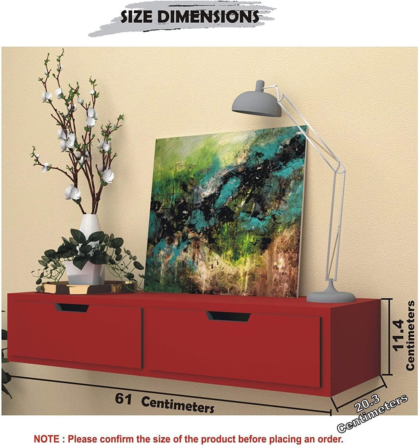 Image of Amaze Shoppee vud110 Wooden Wall Shelf