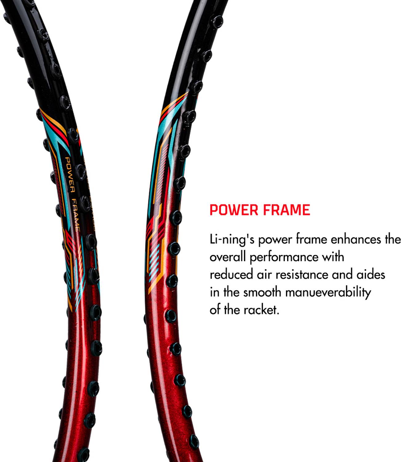 LI-NING XP-60-IV Strung Badminton Racquet (Red) - Image 5