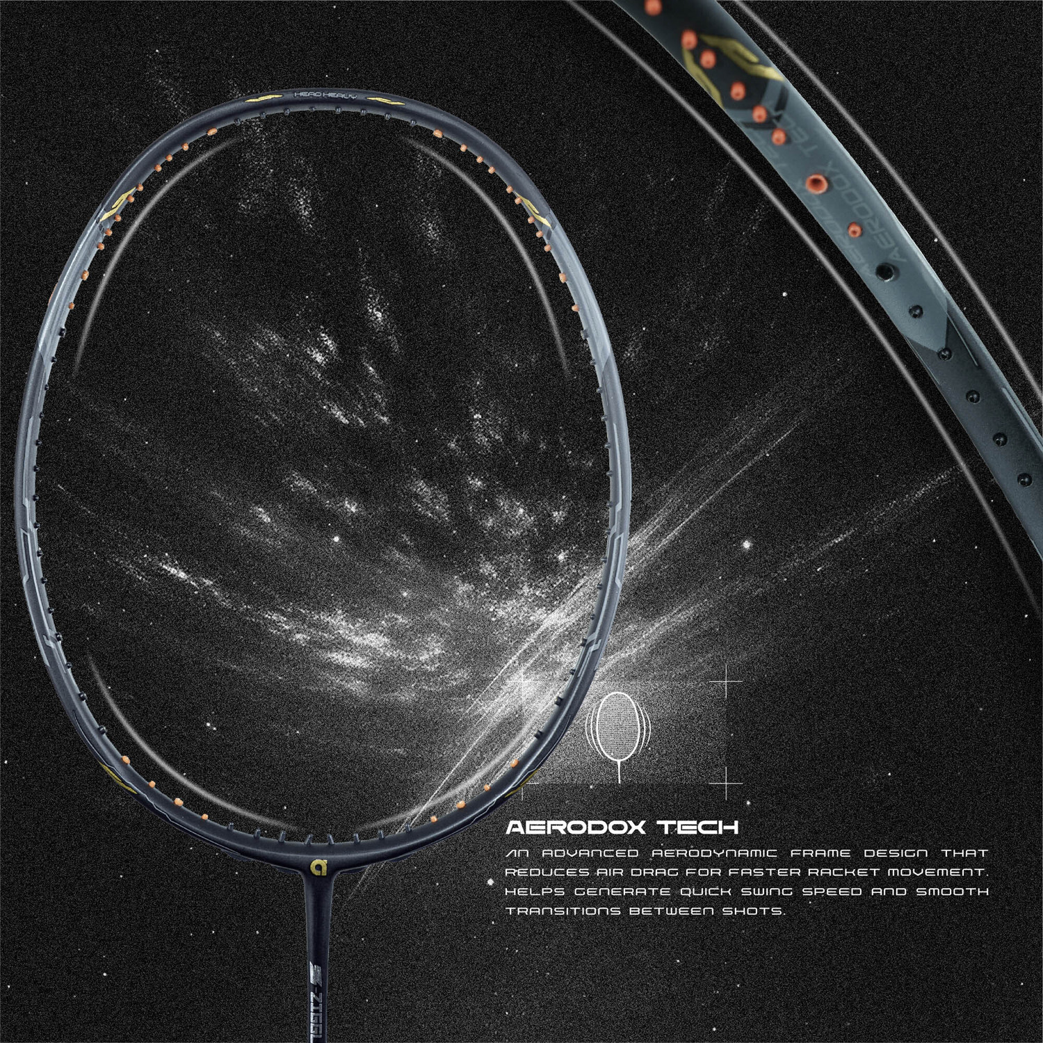Image of apacs Z-Ziggler Next Gen Black Unstrung Badminton Racquet