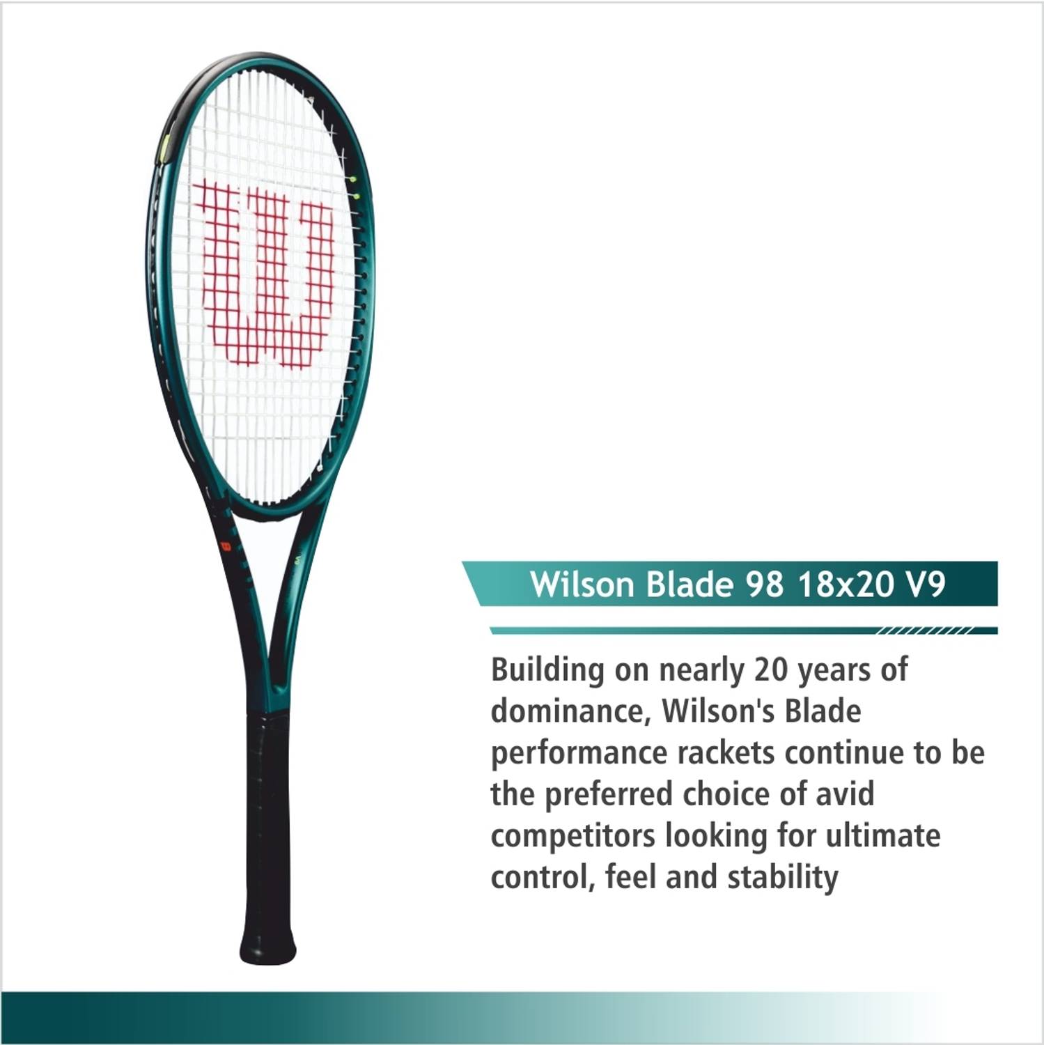 WILSON Blade 98 V9 Multicolor Unstrung Tennis Racquet - Buy WILSON