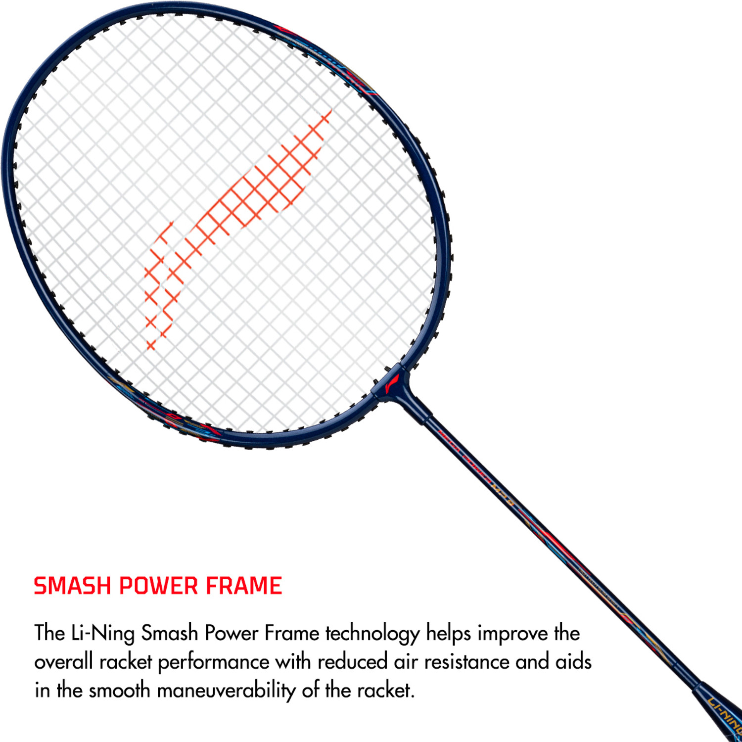 Image of LI-NING Mega Power MP 9 - Pack of 1 + 1 Full Cover Multicolor Strung Badminton Racquet