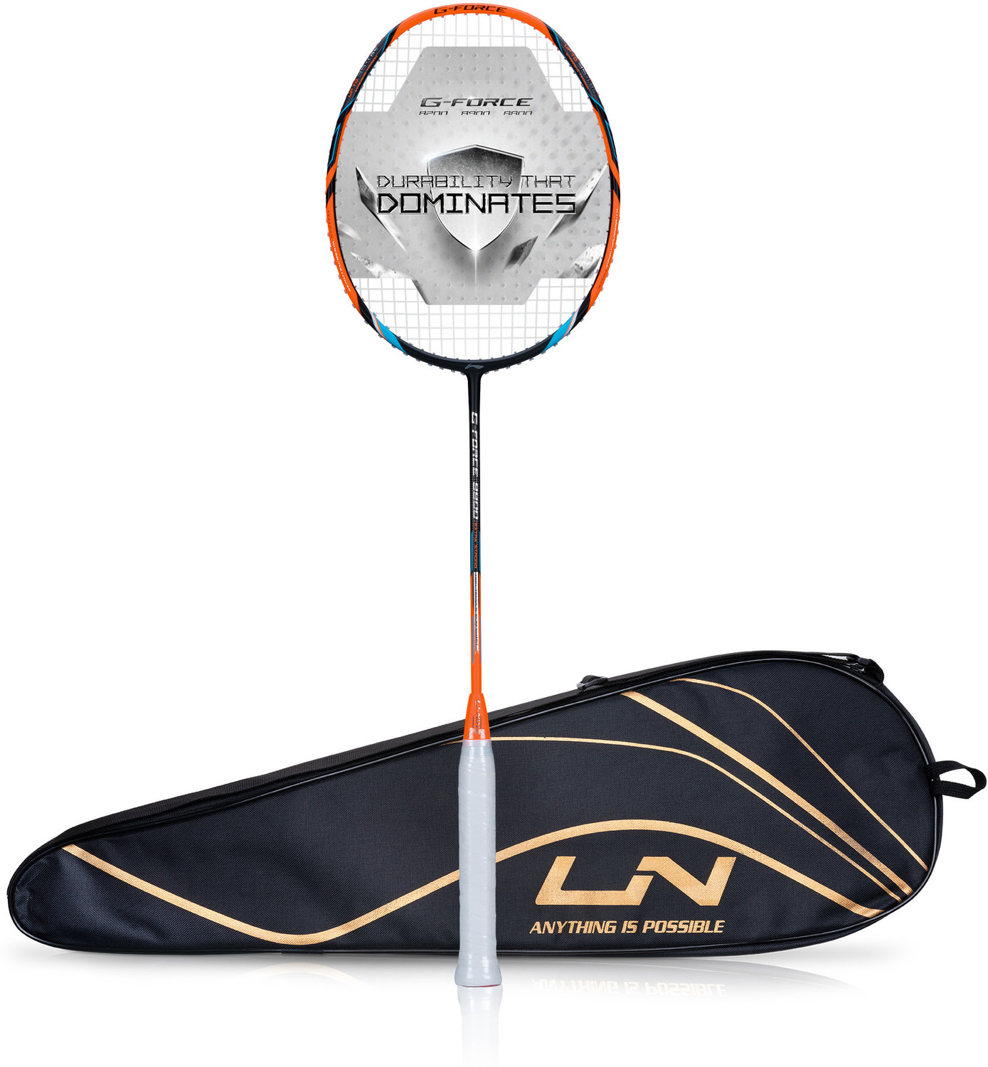 Image of LI-NING G-Force 8800 Extra Strong Black Unstrung Badminton Racquet