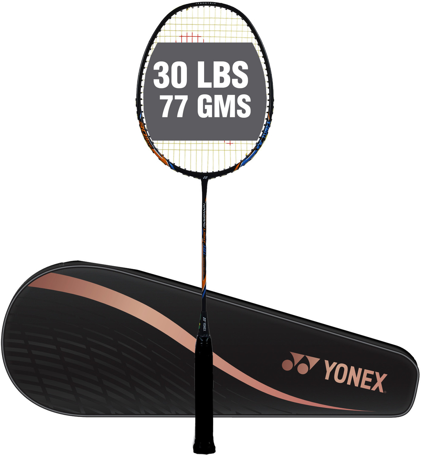 Image of Yonex Nanoray Light 18i Black Strung Badminton Racquet (Tension: 30 lbs)