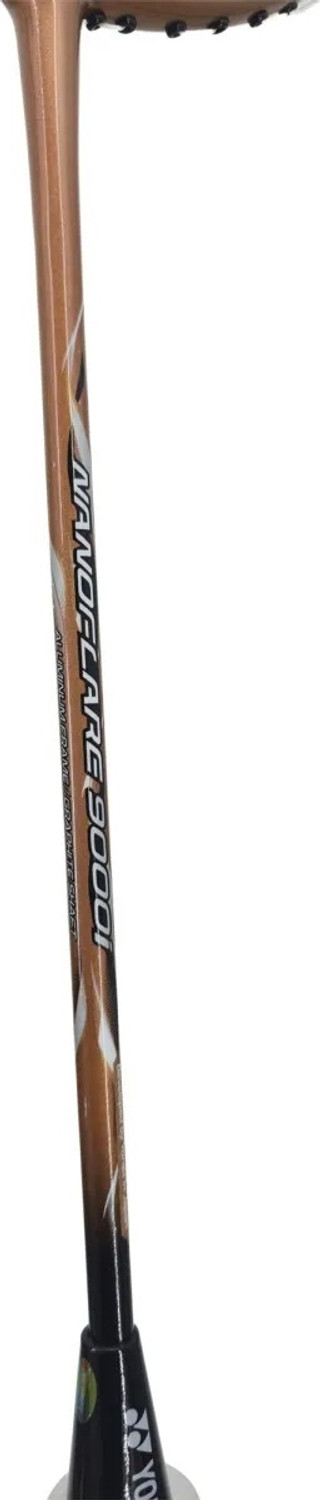 Image of YONEX NANOFLARE 9000i Gold, Black Strung Badminton Racquet