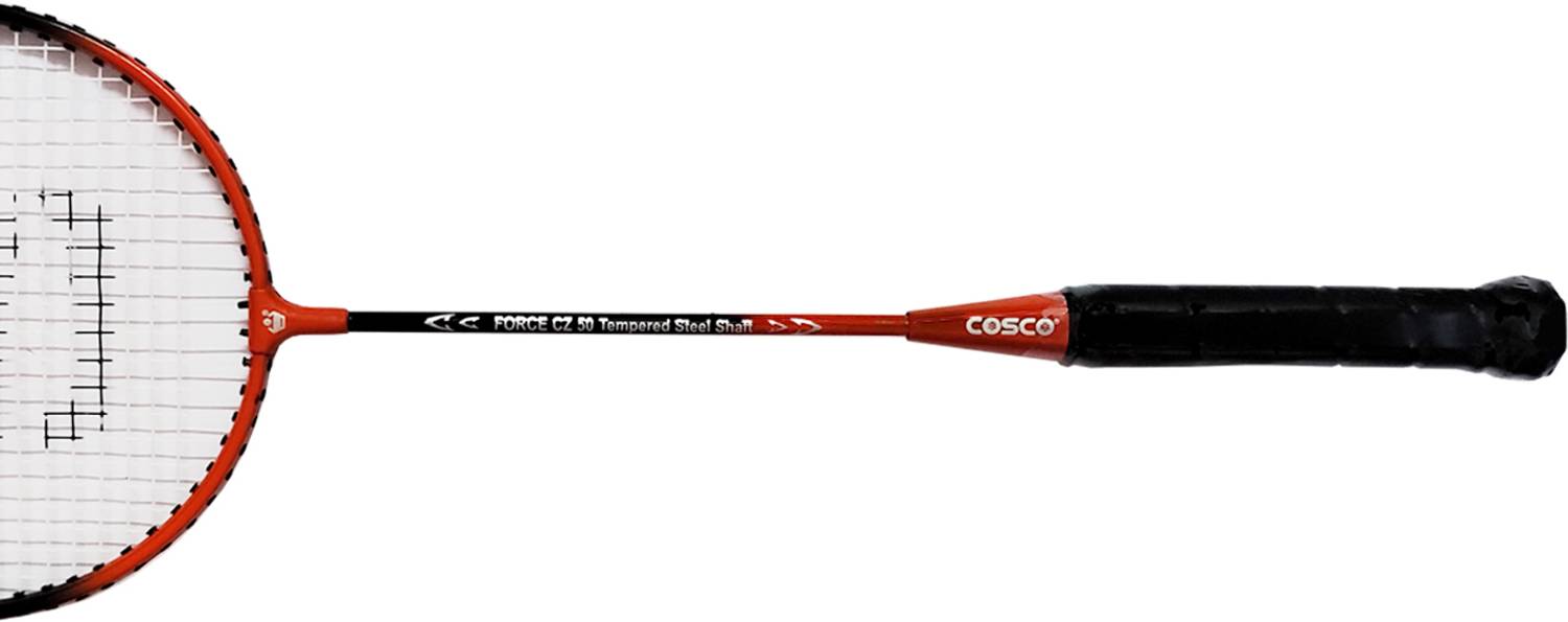 COSCO FORCE CZ 50 Tempered Steel Shaft Red Strung Badminton