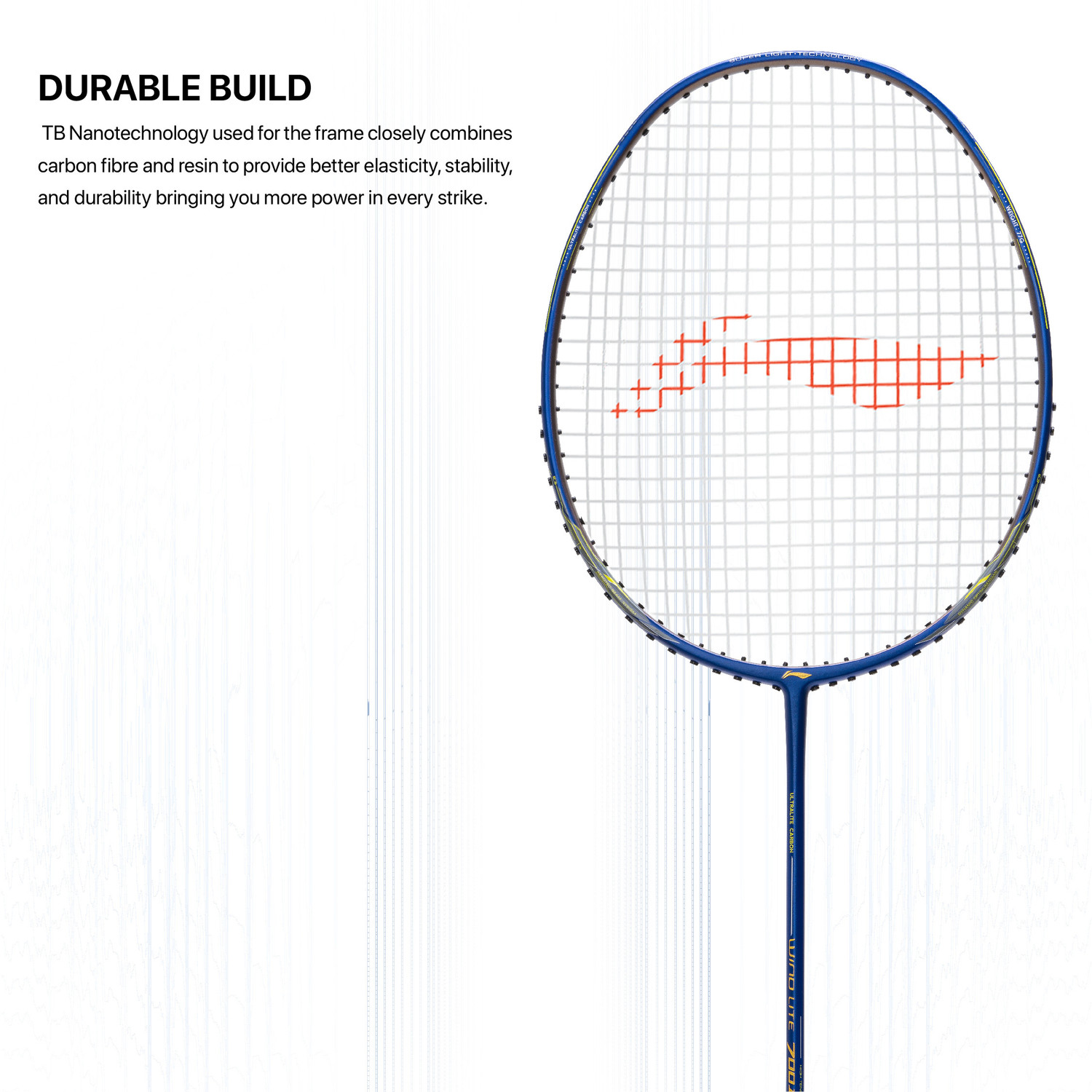 Image of LI-NING Wind Lite 700 II Blue, Brown Strung Badminton Racquet