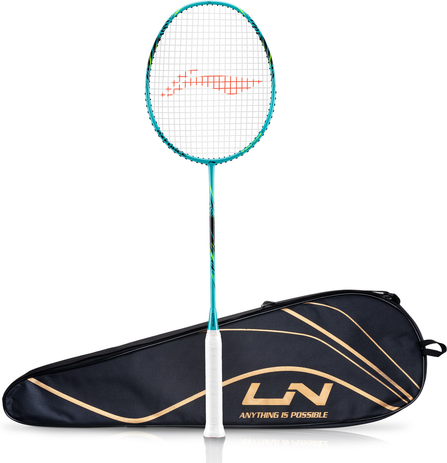 Image of LI-NING Axforce Tiger Strung Badminton Racquet for Professional Players Blue Strung Badminton Racquet