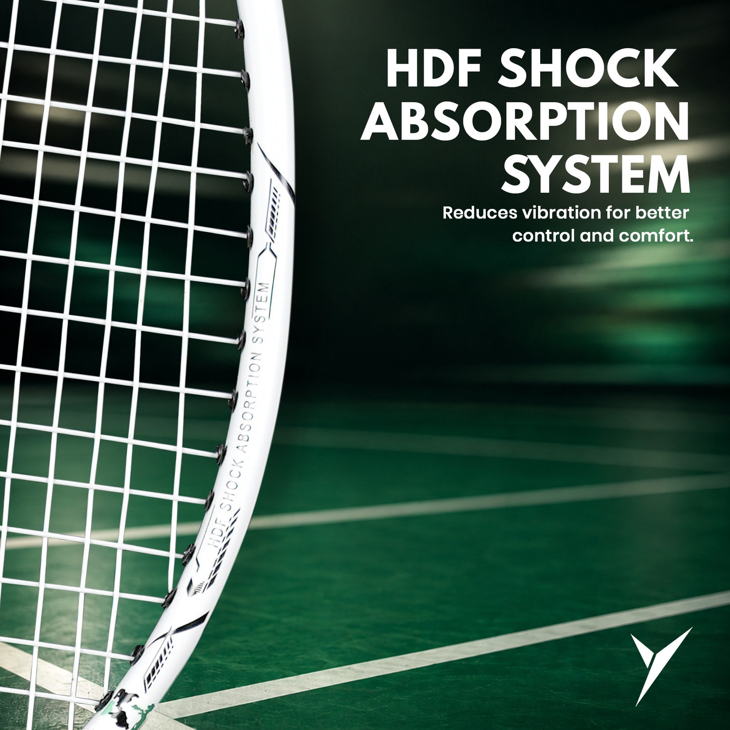 Image of Jaspo Ultra Ace-9901 Fusion Badminton Racquet|Lightweight Composite Racket|Slim Shaft White Strung Badminton Racquet