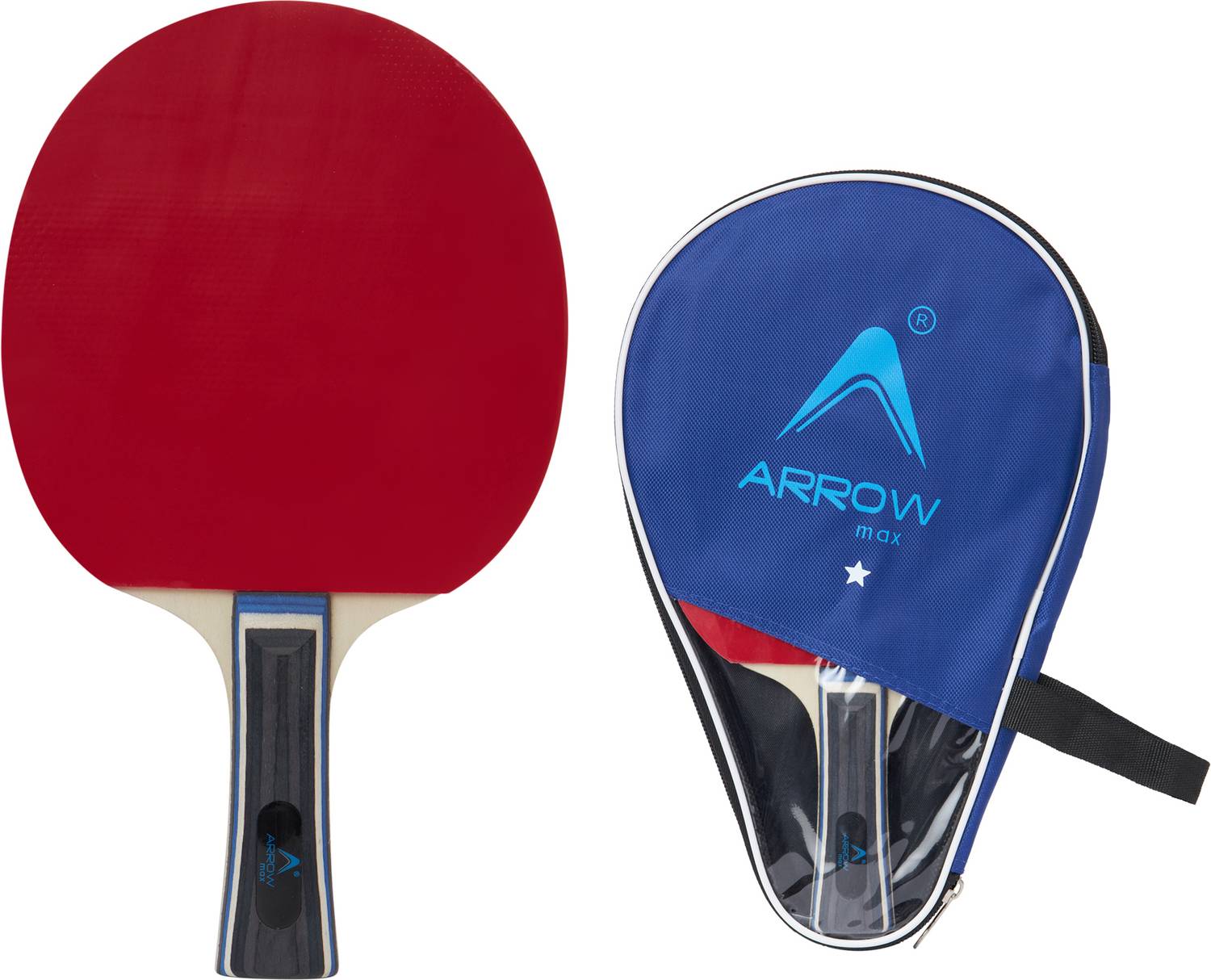 ArrowMax Table Tennis Bat TT racket For Kids Adults With Full Zip Cover Multicolor Table Tennis Racquet