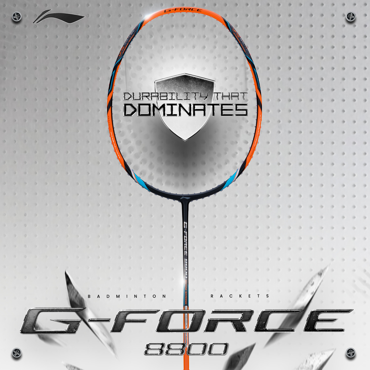 Image of LI-NING G-Force 8800 Extra Strong Black Unstrung Badminton Racquet
