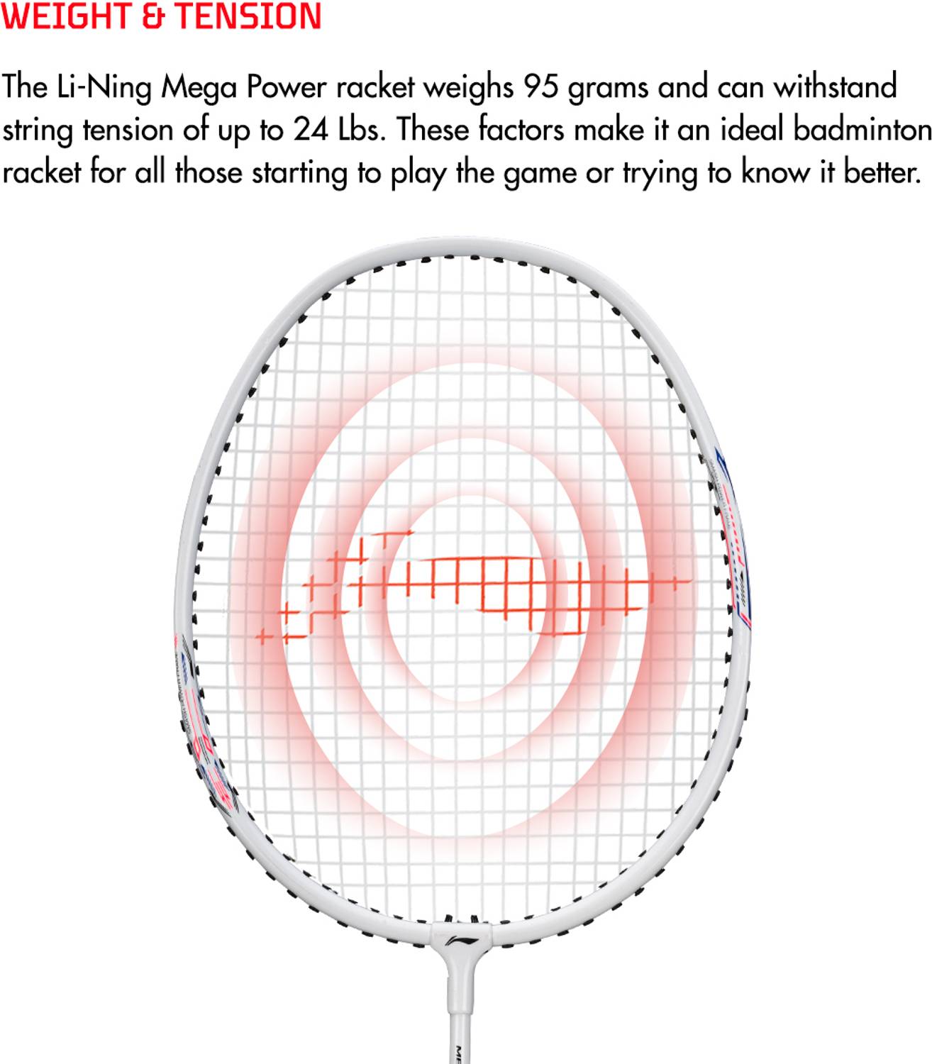 LI-NING Mega Power MP 7 Badminton Racket Pack of 2 Pack of 1 - Image 4