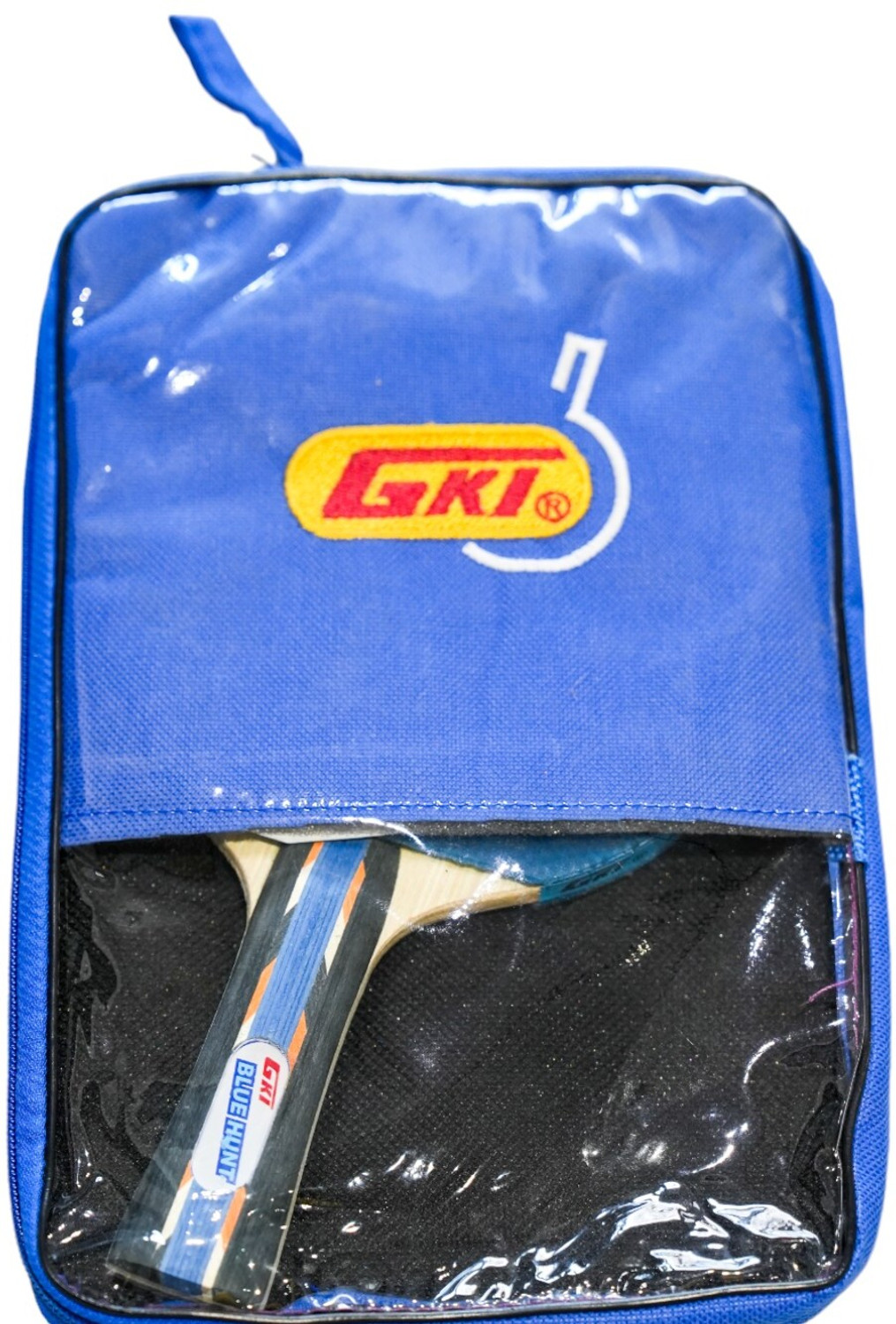 Image of GKI Blue Hunt Blue Table Tennis Racquet