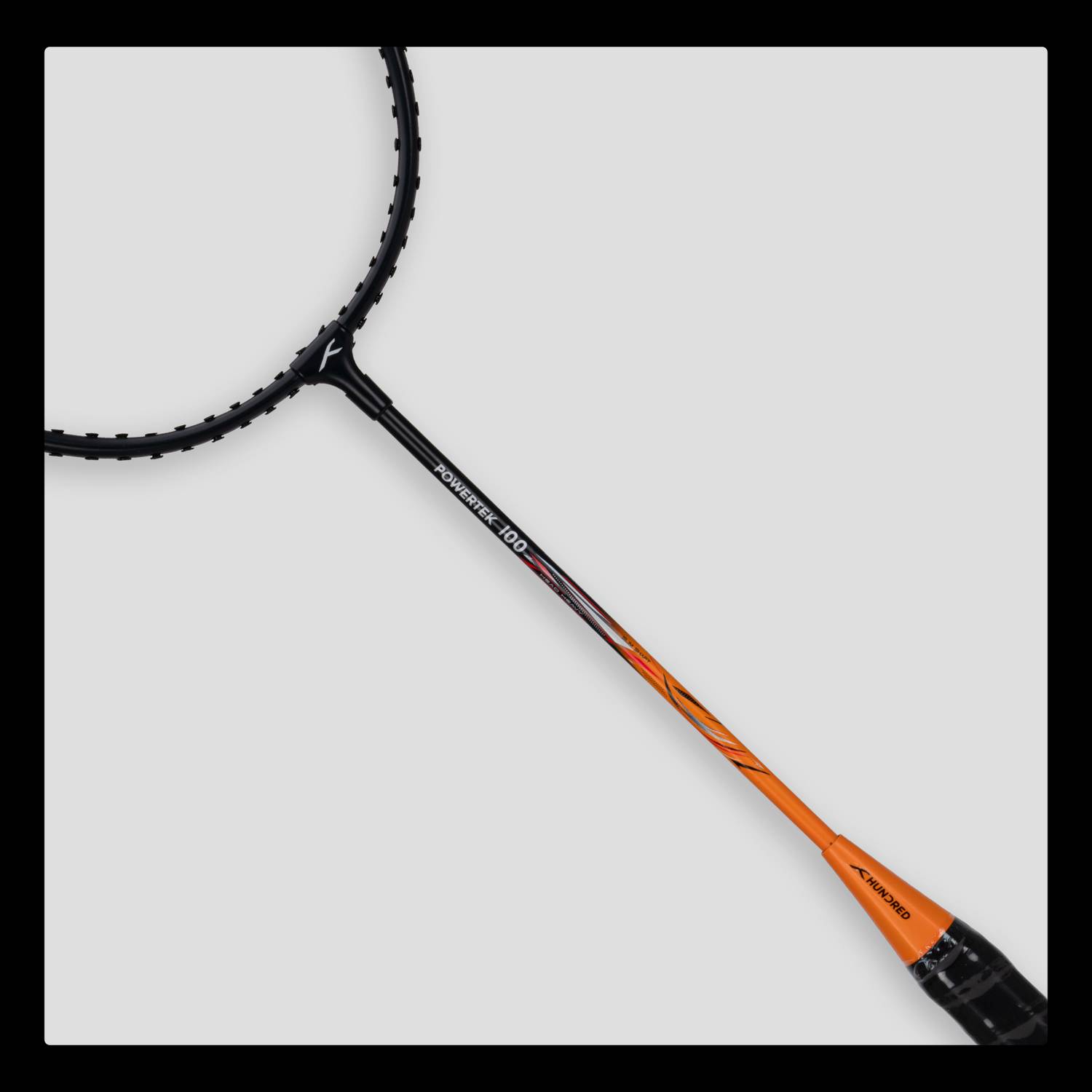 Hundred POWERTEK 100 Black, Orange Badminton Racquet (2 Pack) - Image 5