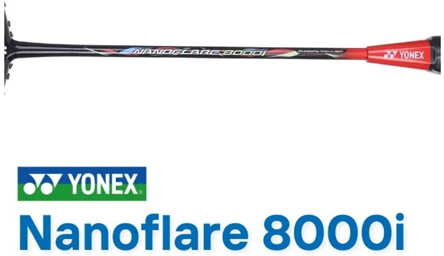 YONEX NANOFLARE 8000i Black, Red Strung Badminton Racquet - Buy