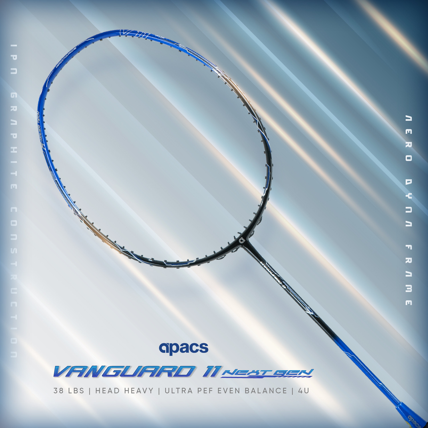 Image of apacs Vanguard 11 Next Gen Silver Unstrung Badminton Racquet