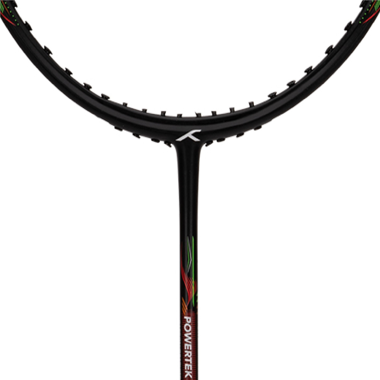 Image of Hundred POWERTEK 1000 JR Black, Orange Strung Badminton Racquet