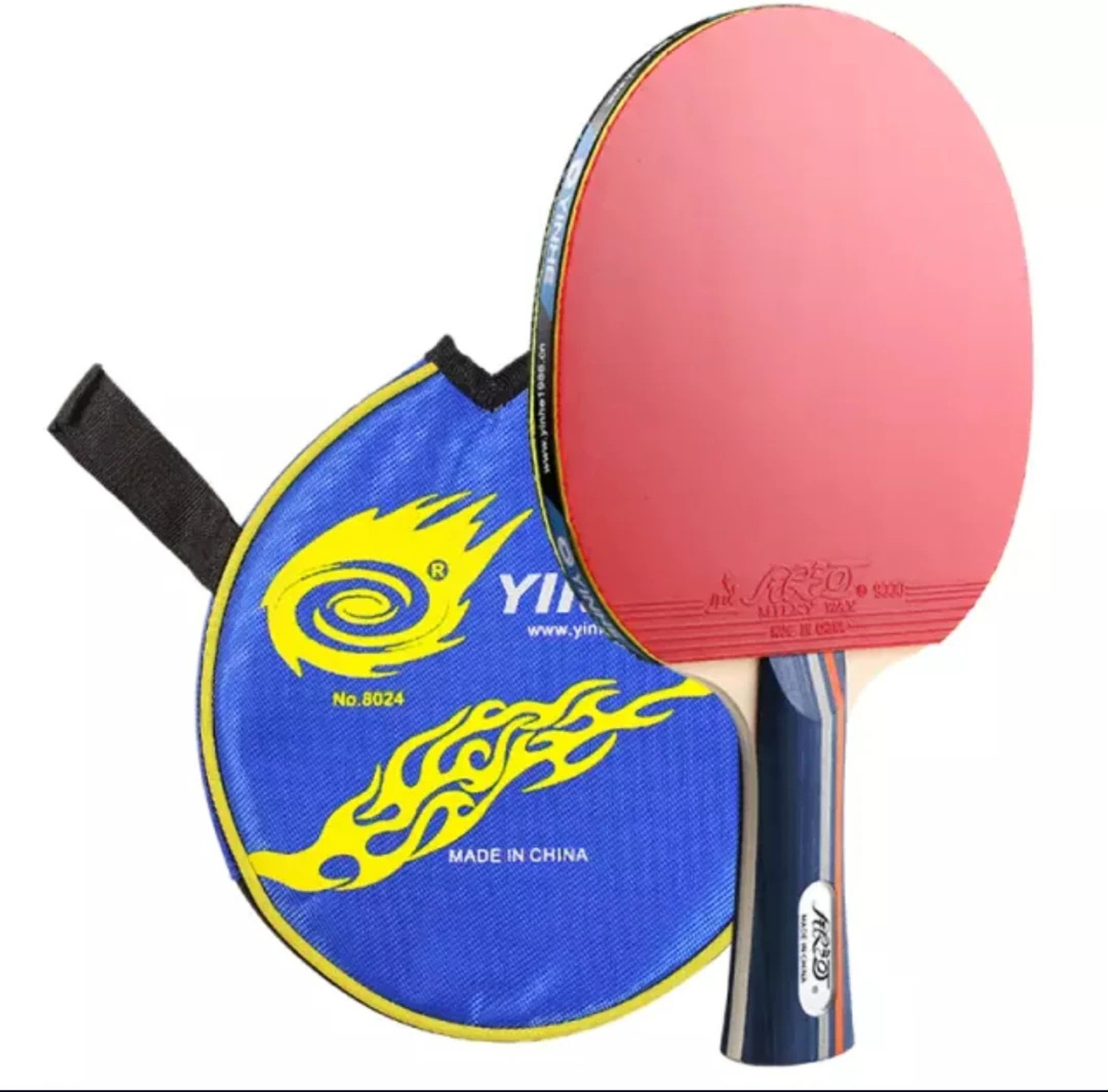 Image of Yinhe 01B Readymade TT Racket, High Control & Spin, ITTF Approved Rubbers, Beige Table Tennis Racquet