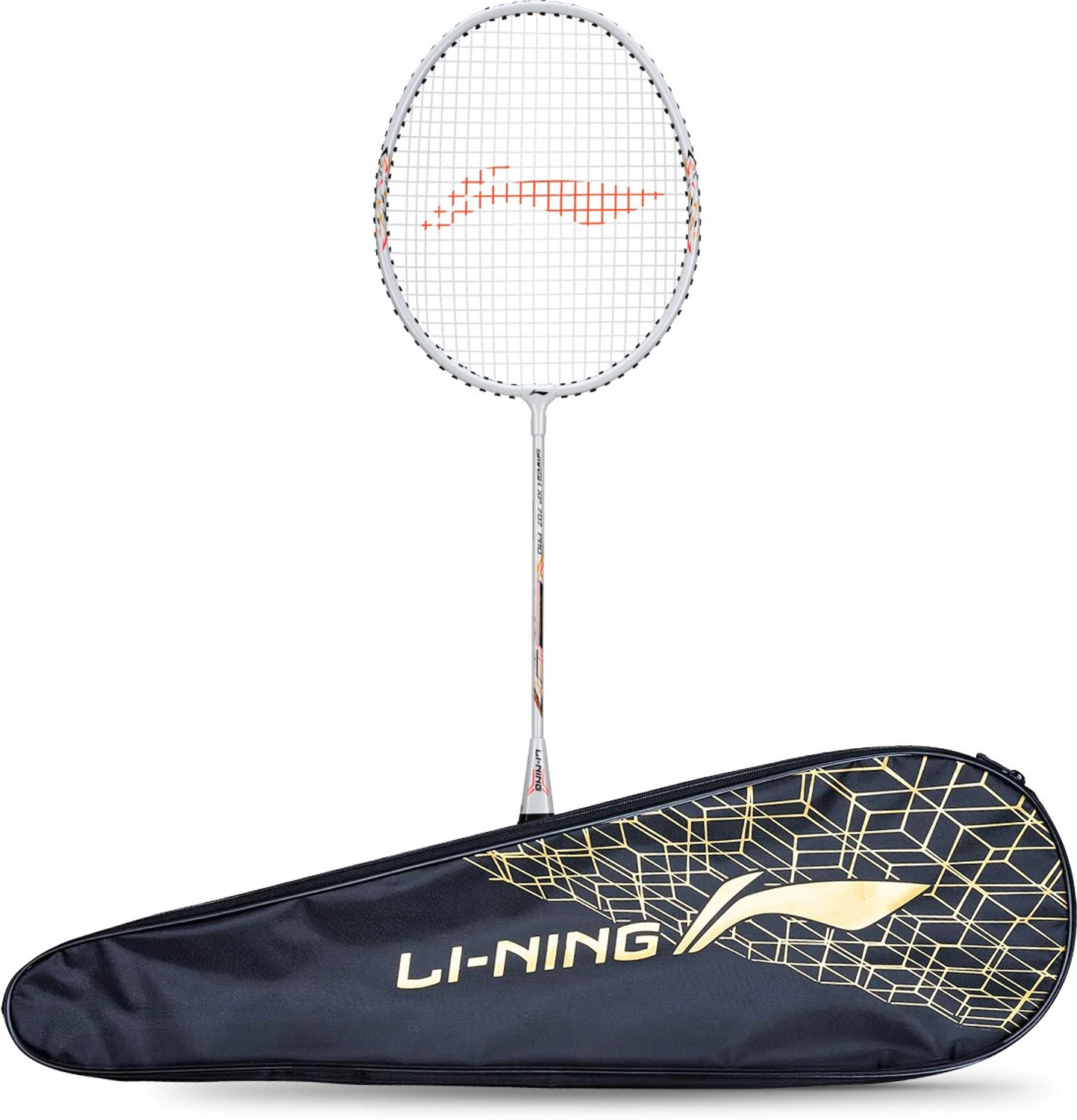Image of LI-NING Smash-XP-707 Pro Badminton Racket (Set of 1 + 1 Full Cover) Multicolor Strung Badminton Racquet