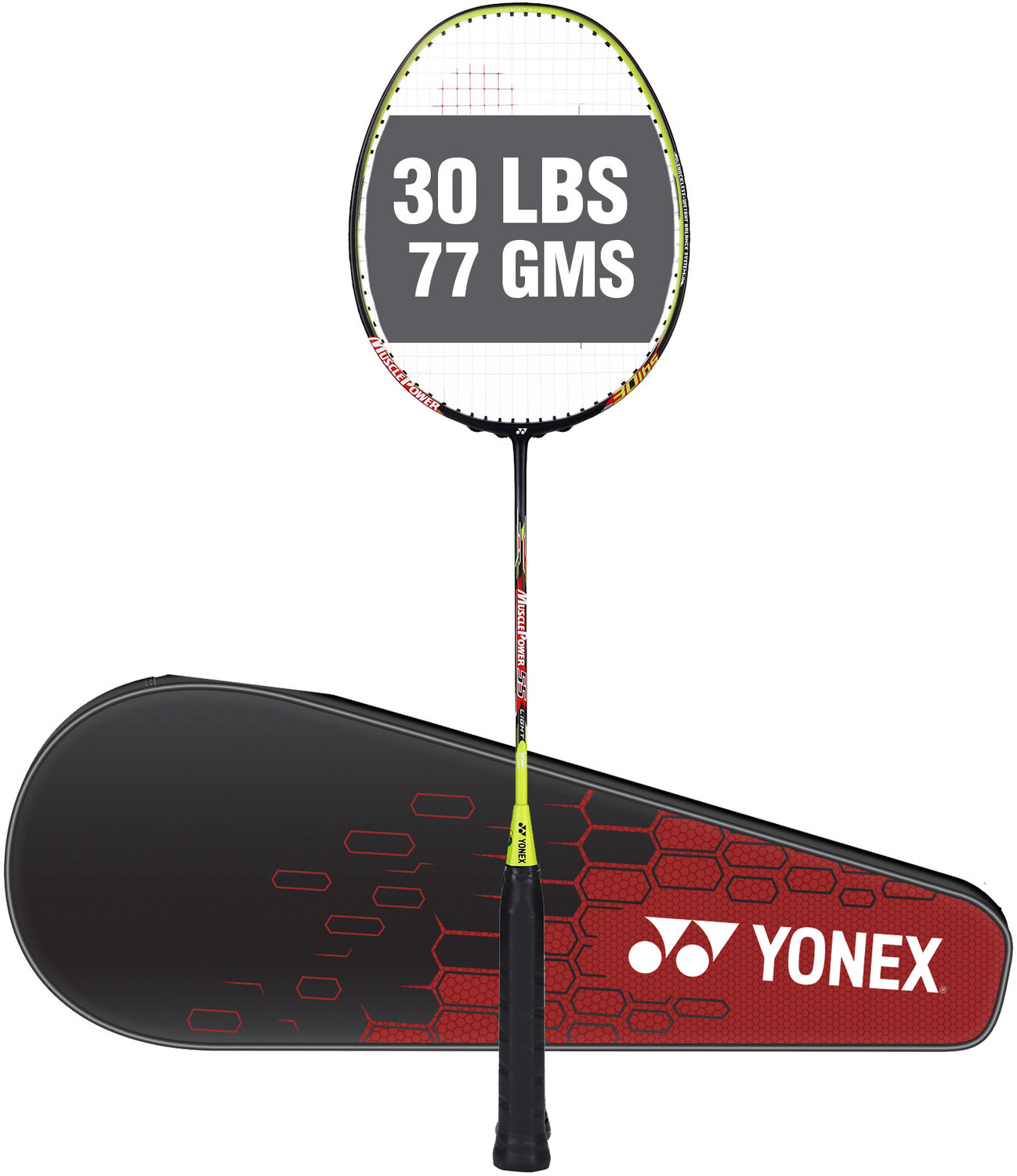 Image of YONEX Muscle Power 55 Green Strung Badminton Racquet